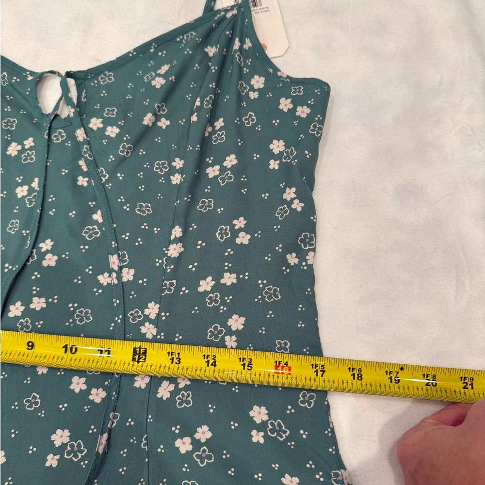 Billabong Green Floral Island Mini Love Dress, Large - Picture 9 of 14